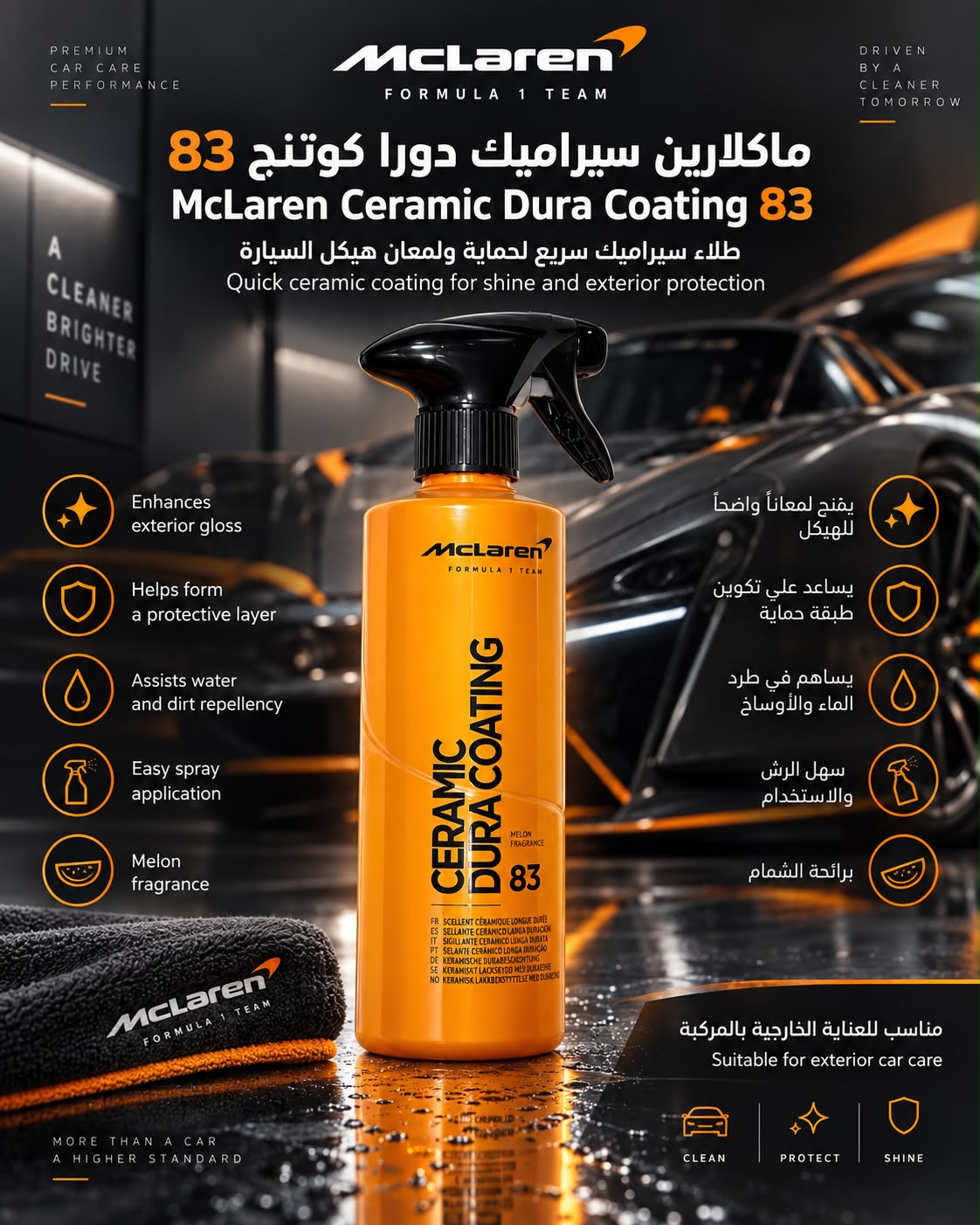 ماكلارين واكس سيراميك سريع